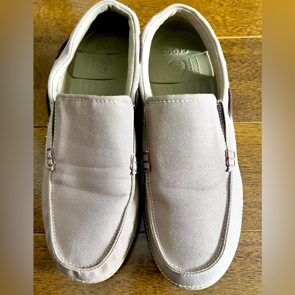 CROCS Beige Loafers & Slip-Ons
